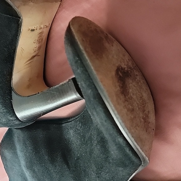 Michael Kors Black Suede Ankle Boots - Picture 6 of 9